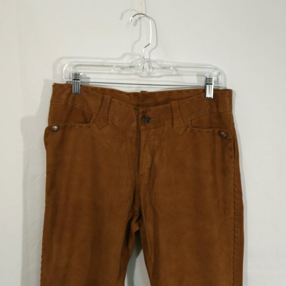 Vintage Old Gringo Suede Leather Pants — Brown, Bootcut, US 6 (33”) - Picture 2 of 10